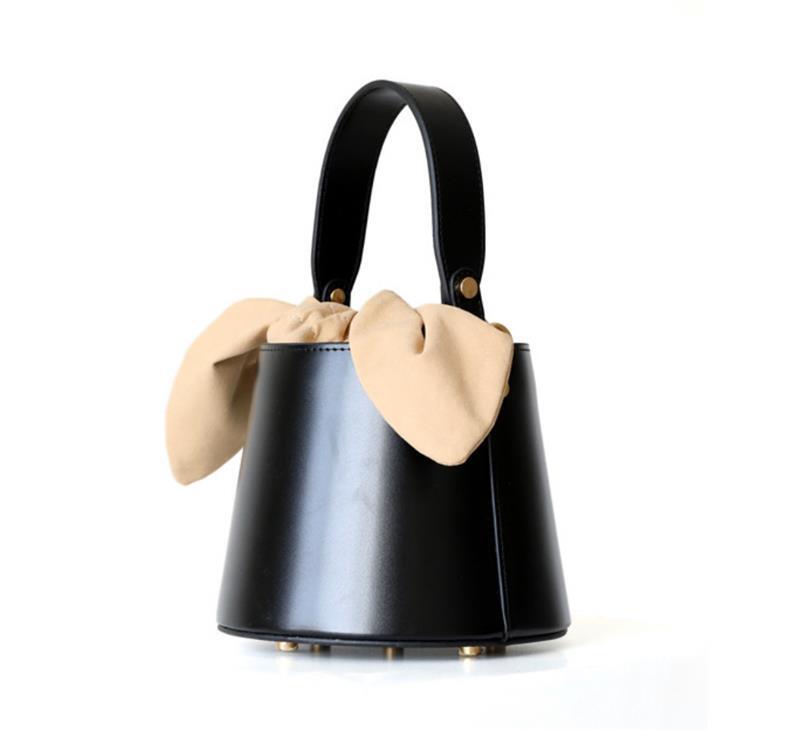 BLACK Mini bucket bag