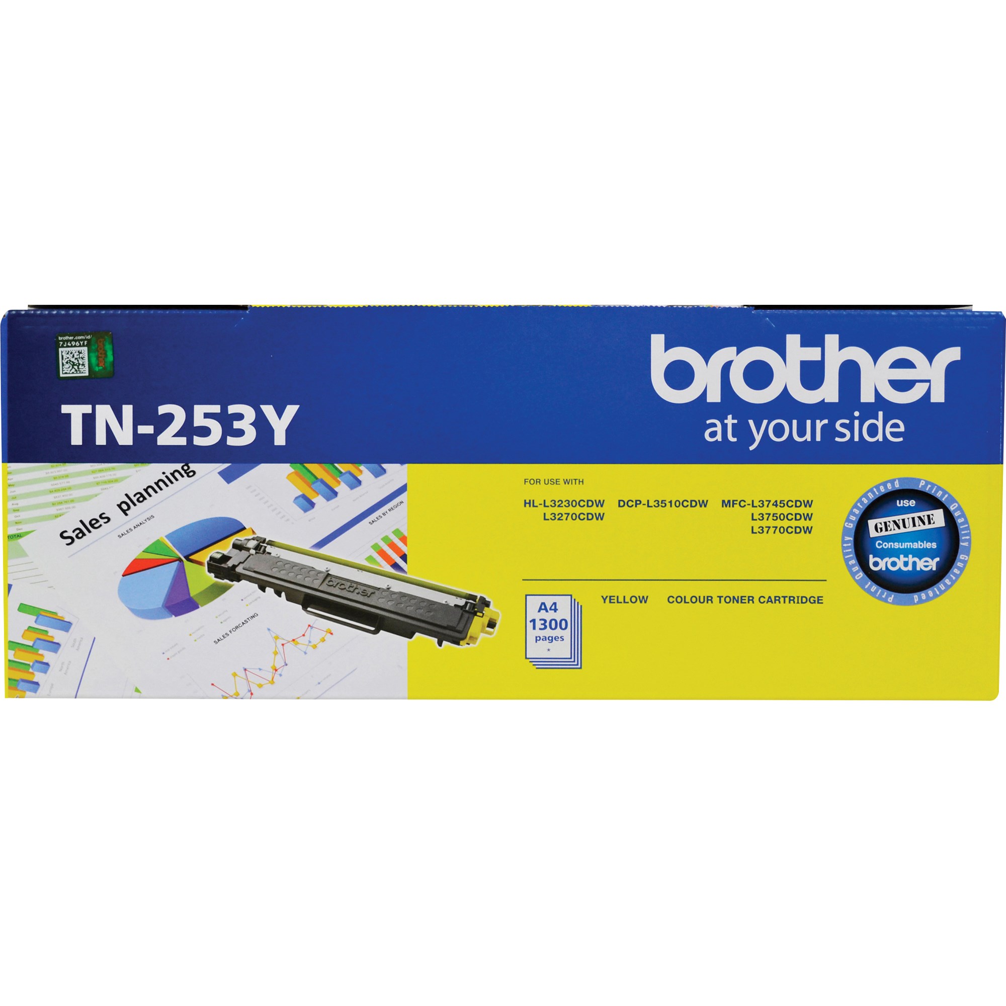 Brother TN-253Y Toner Cartridge Yellow