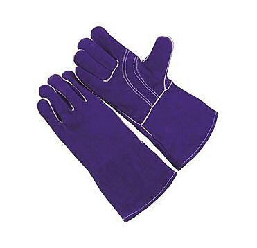 Blue welder glove,Kevlar sewn,5MM foam lined,Wing thumb.