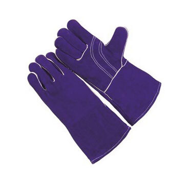 Blue welder glove,Kevlar sewn,5MM foam lined,Wing thumb.