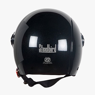 STEELBIRD SBH-16 REX GLOSSY BLACK C/V (M)