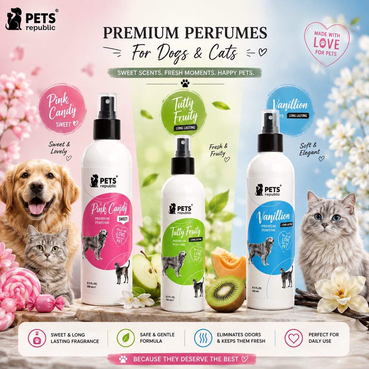 Pets Republic Perfumes 250ml