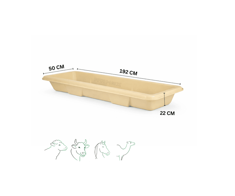 Farmex Feeder Trough 180L Beige Solo Line