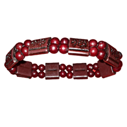 Elastic Om Bracelet Brown