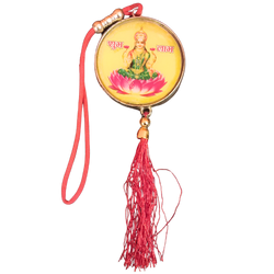 Lord Ganapathi, Goddess Lakshmi round frame special hanging