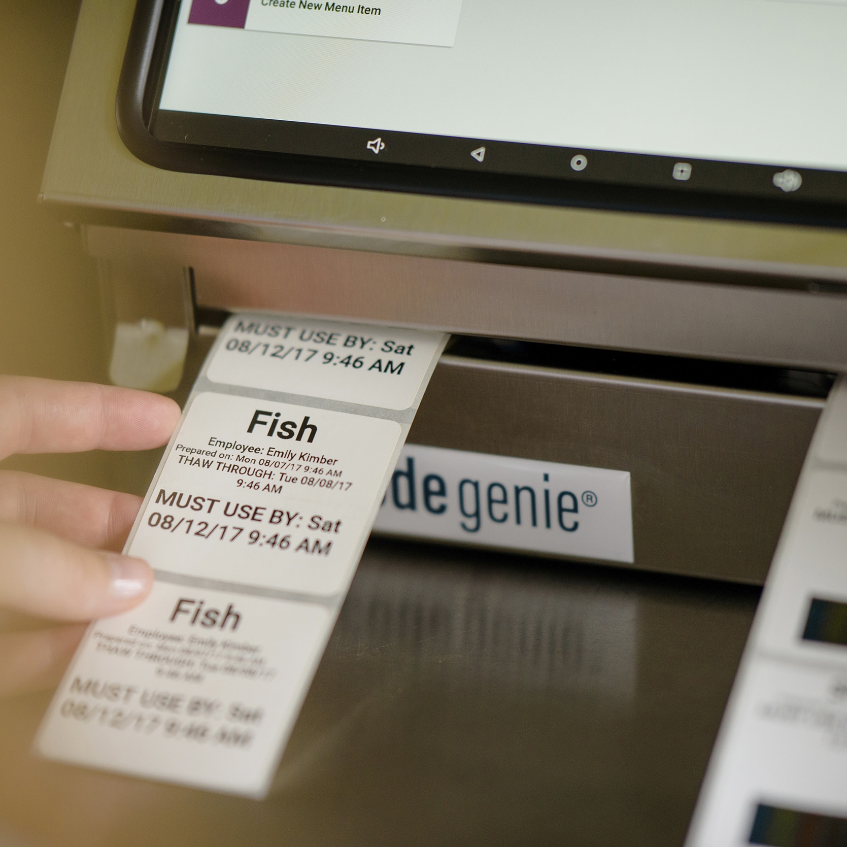 National Checking DateCodeGenie 2"x 2" Dura Peel Removeable Blank Labels 750 / roll 4 / cs