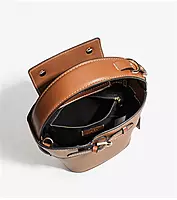 Z HAND BUCKET BAG DARK BROWN