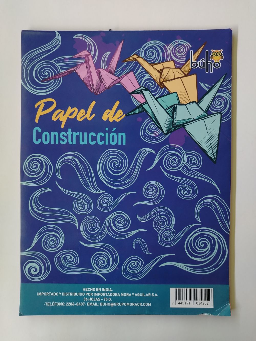 PAPEL CONSTRUCCION BUHO BLOCK 36H 75GR