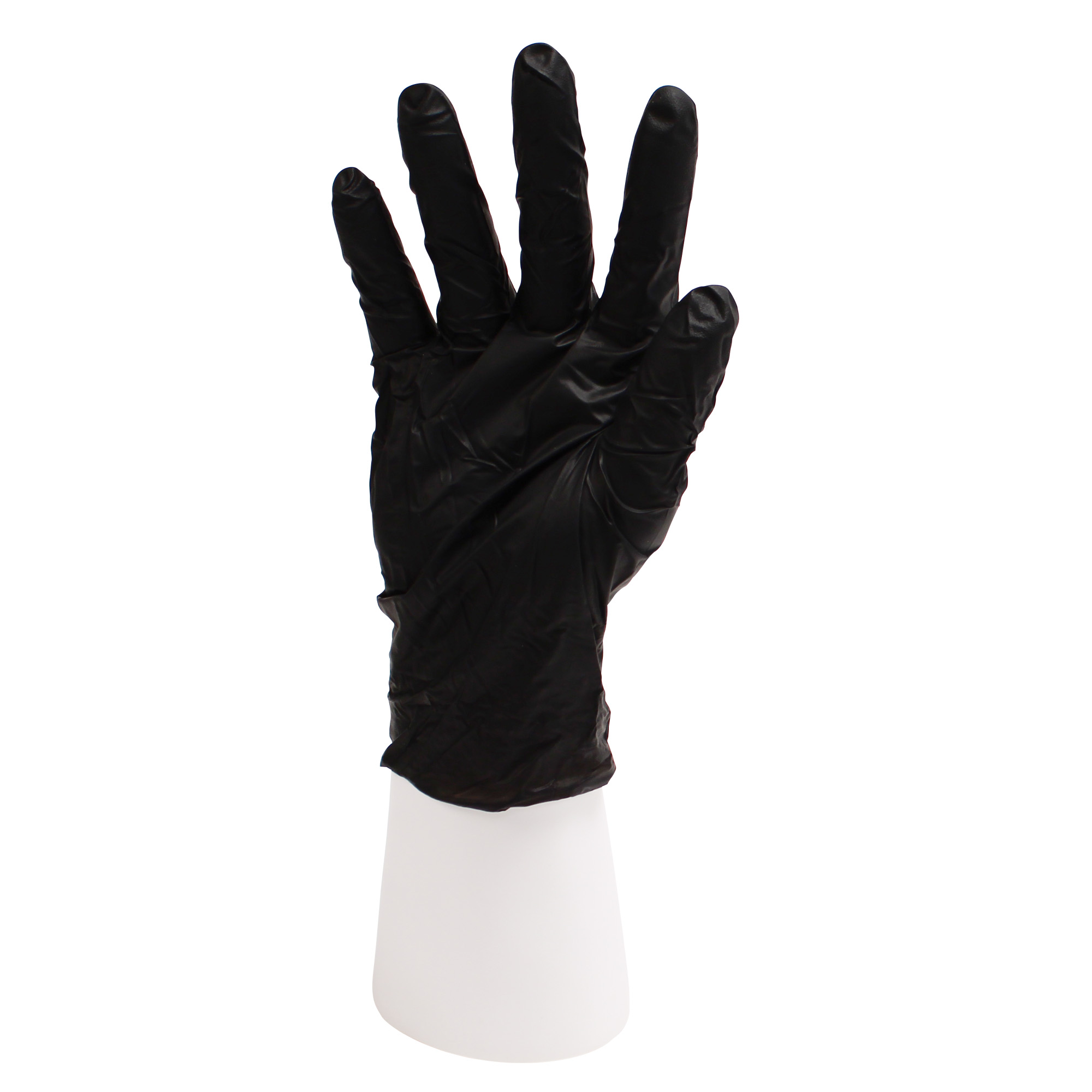 Empress Heavy Duty Nitrile Glove Large, Black, 5 mil Exam Grade 10 / 100 cs