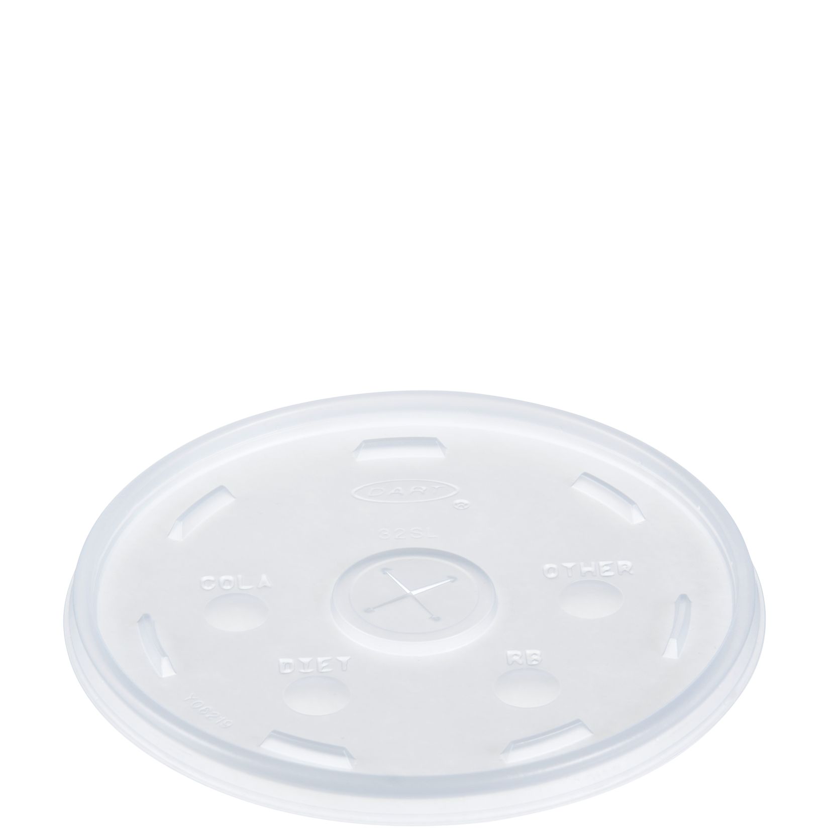 Dart Straw Slot Lid Clear, 32 oz. 10 / 100 cs