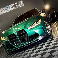 BMW G8X G80 G82 M3 M4 V2 Dual Slat Carbon Fiber Front Bumper Duct Vents (2021+)