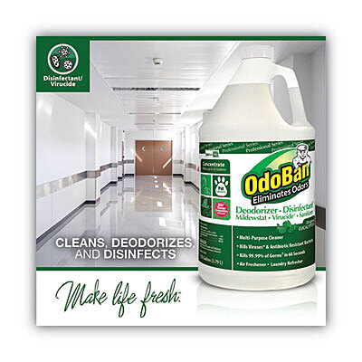 OdoBan Concentrated Odor Eliminator, Eucalyptus, 1 gal Bottle OdoBan Concentrated Odor Eliminator, Eucalyptus, 1 gal Bottle