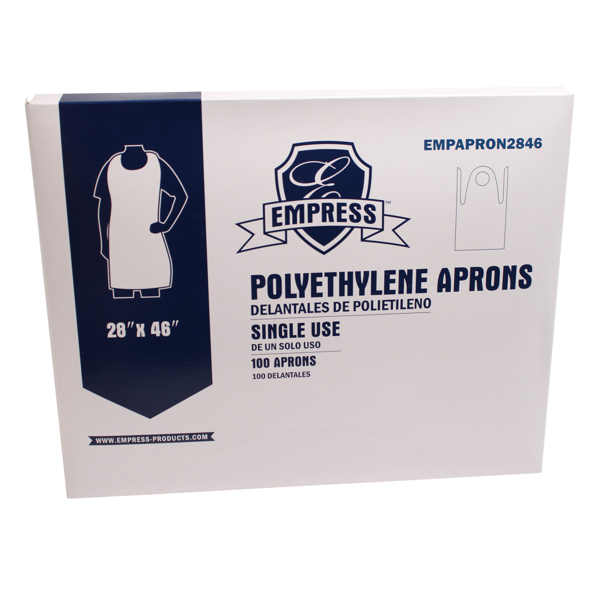 Empress 28" x 46" Polyethylene Apron 10 / 100 cs