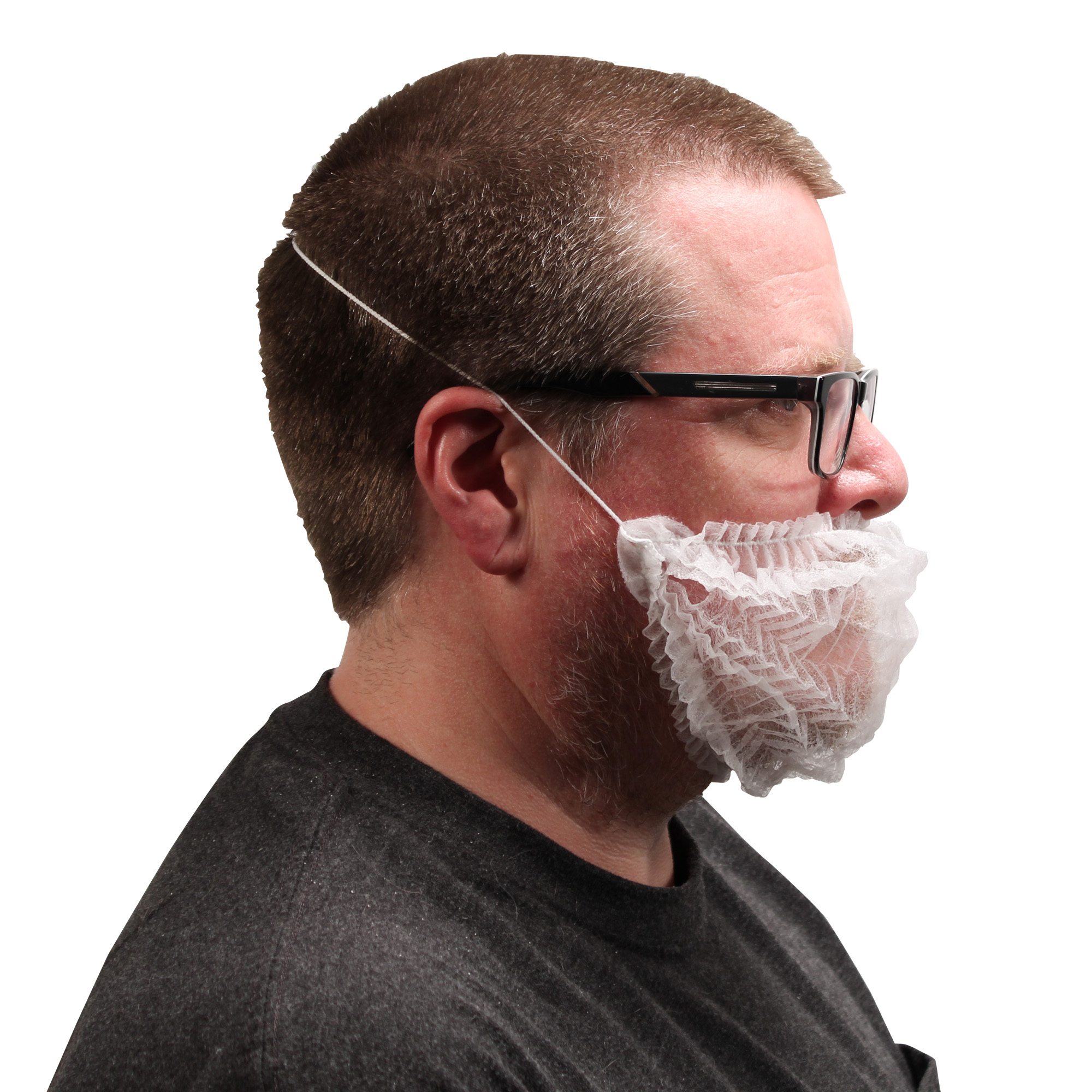 Empress Beard Covers White , Polypropylene 10 / 100 cs