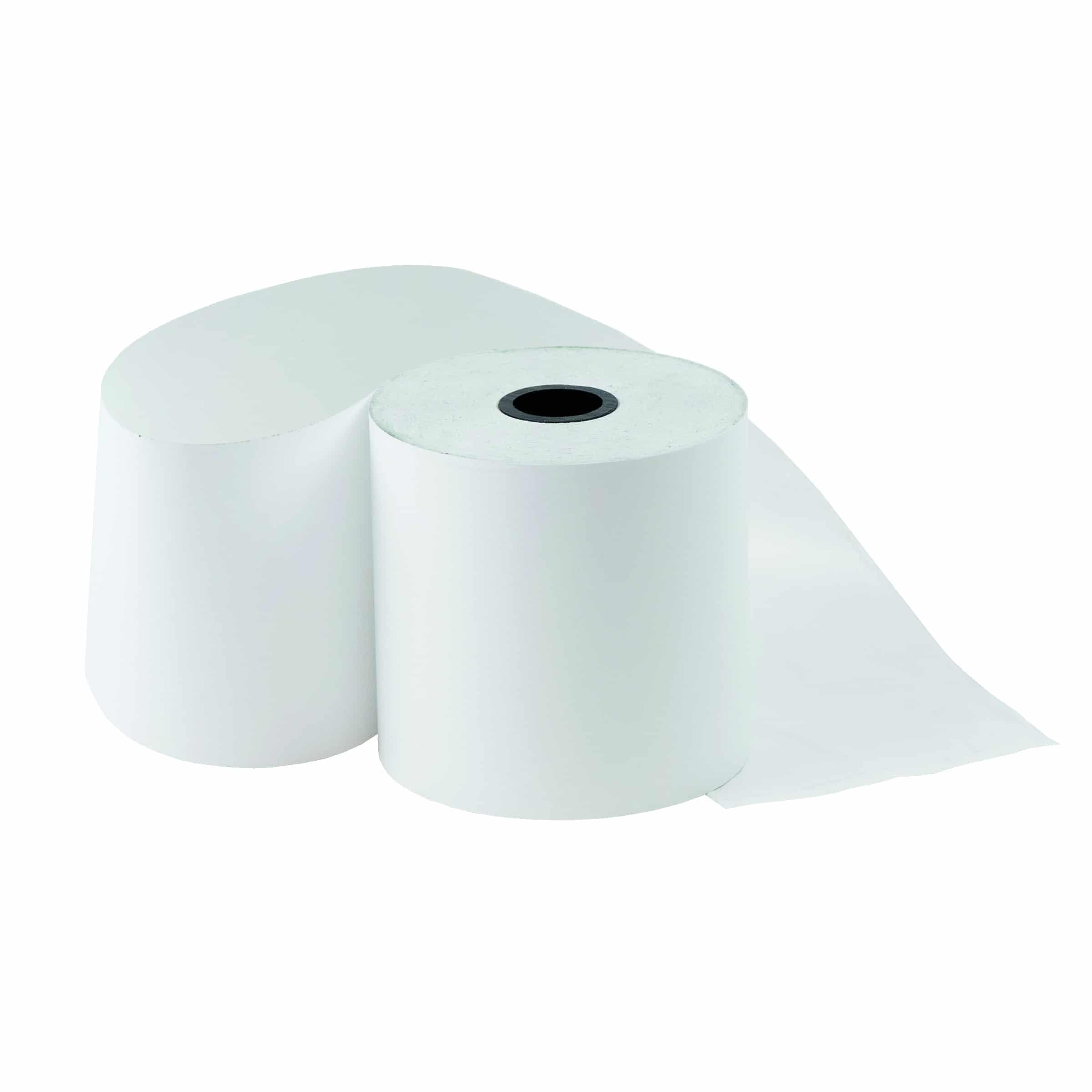 National Checking Register Roll 3.13" x 170' 1 Ply White Thermal Print Adhesive Roles 12 / cs
