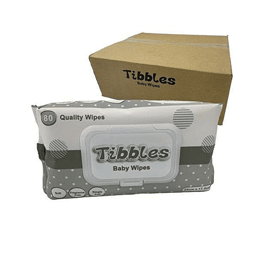 Tibbles Baby Wipes 80 Pack  Ctn 18