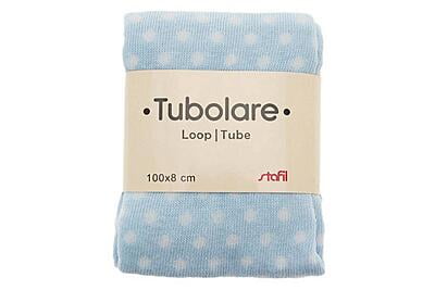 Tubolari in maglia fantasia Pois 100x8 cm