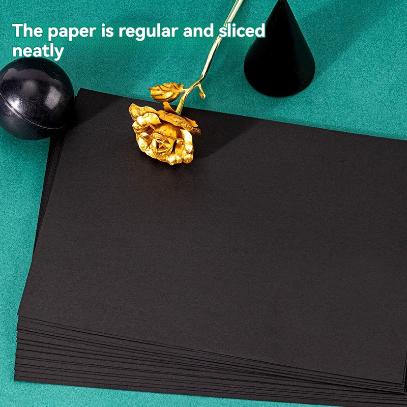 DELI GENIUS 74848 BLACK HARD CARDBOARD ART & CRAFT PAPER 180G A3