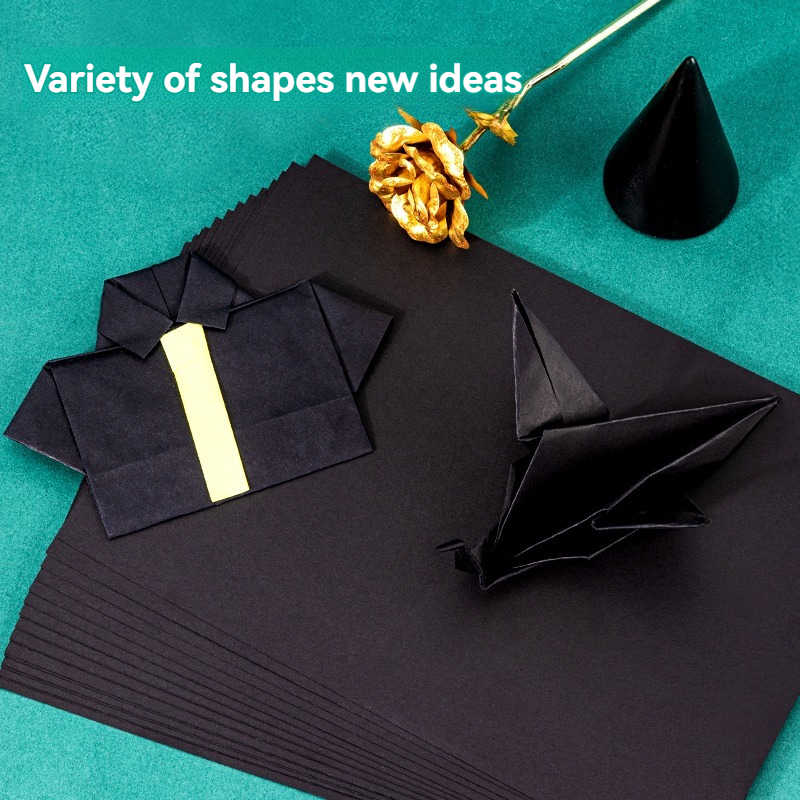 DELI GENIUS 74848 BLACK HARD CARDBOARD ART & CRAFT PAPER 180G A3