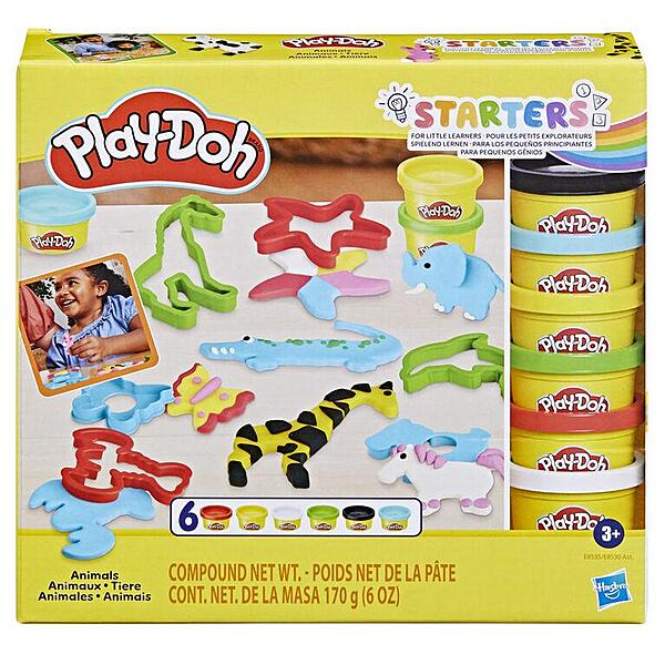 Play-Doh Fundamentals Animals Tool Set with 6 Non-Toxic Colors, 1-Ounce Cans