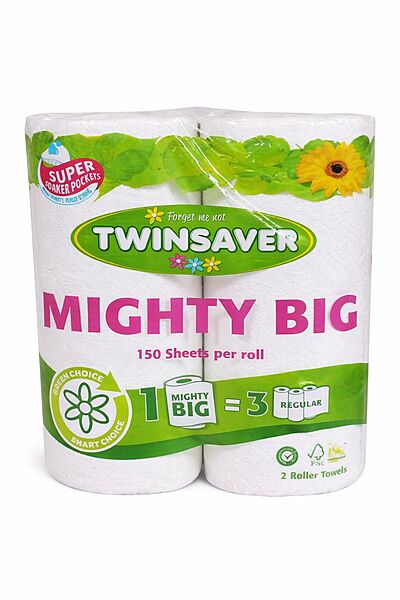 Kitchen Towel Mighty Big 2 Ply 2's (Twinsaver)