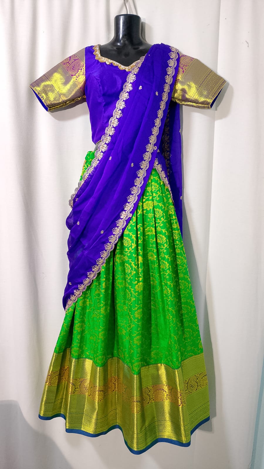 c067:  Ready To Ship Beautiful Kanichipuram Lehenga Set