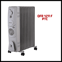 Usha 4211 F PTC OFR heater with Tip Over Protection Usha 4211 F PTC OFR heater with Tip Over Protection