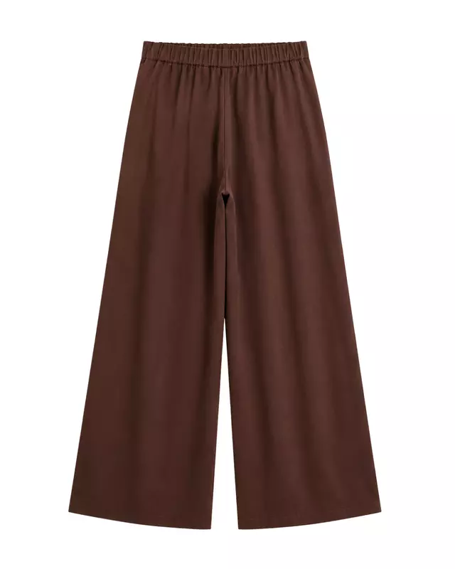 High-Waisted Wide-Leg Tailored Pants