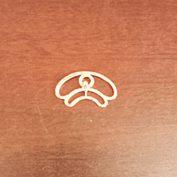 Brass coated Om Namashivaya tilak wearing with handle