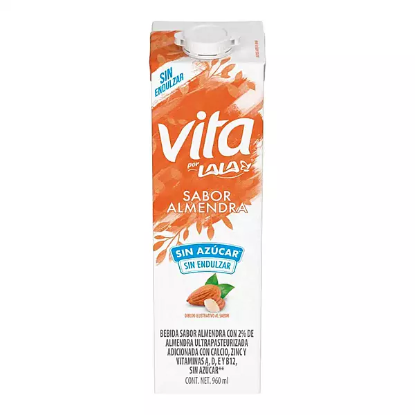 LALA VITA ALIMENTO LIQUIDO DE ALMENDRA SIN AZÚCAR 960 ML