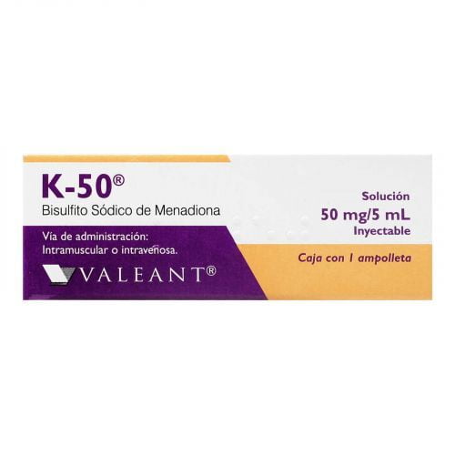 5 K-50 FABRE CON AMPOLLETA 50 MG / 5 ML 5 K-50 FABRE CON AMPOLLETA 50 MG / 5 ML