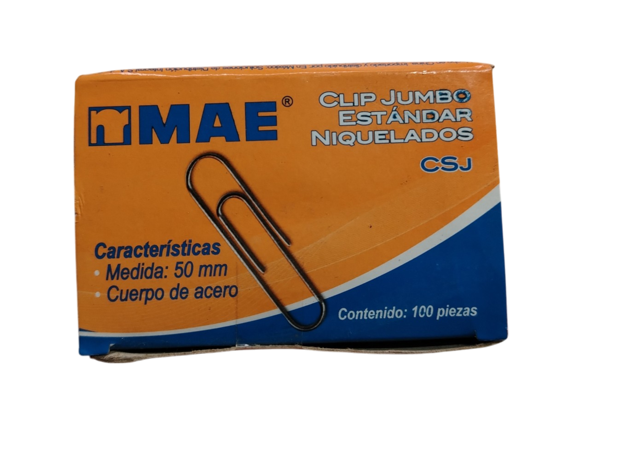 CLIP MAE NIQUELADO 50MM CAJA 100UND