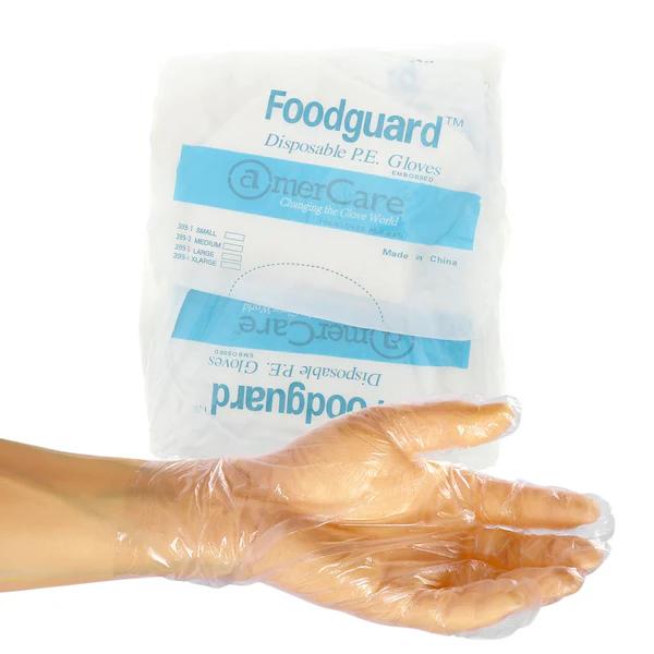 AmerCareRoyal Foodguard Embossed Glove HDPE PF Large 10 / 1000 cs