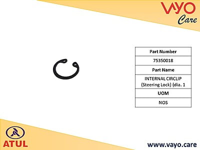 INTERNAL CIRCLIP (STEERING LOCK) (DIA. 18) - 75350018 - GEM CARGO