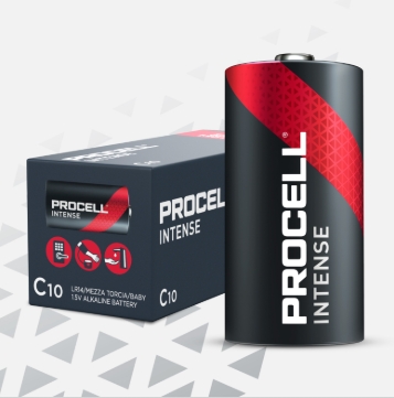 Procell Intense Alkaline Batteries C, 1.5V 6 / 12 CS