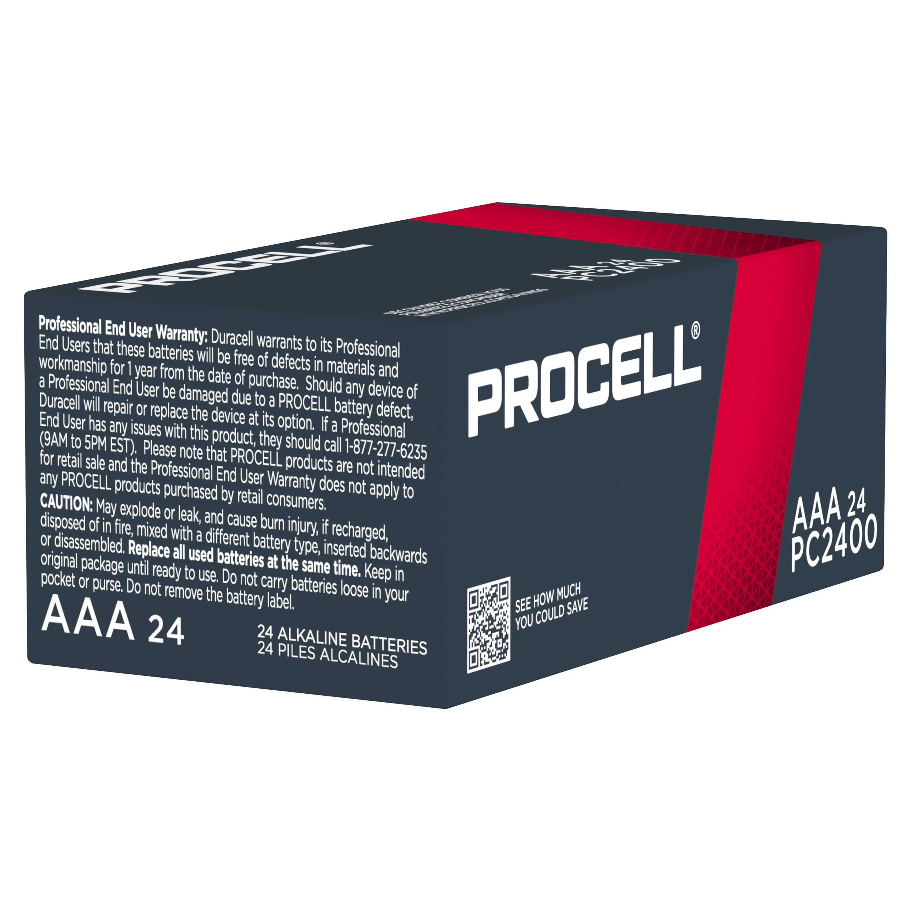 Procell Constant Alkaline Batteries AAA, 1.5V 6 / 24 CS