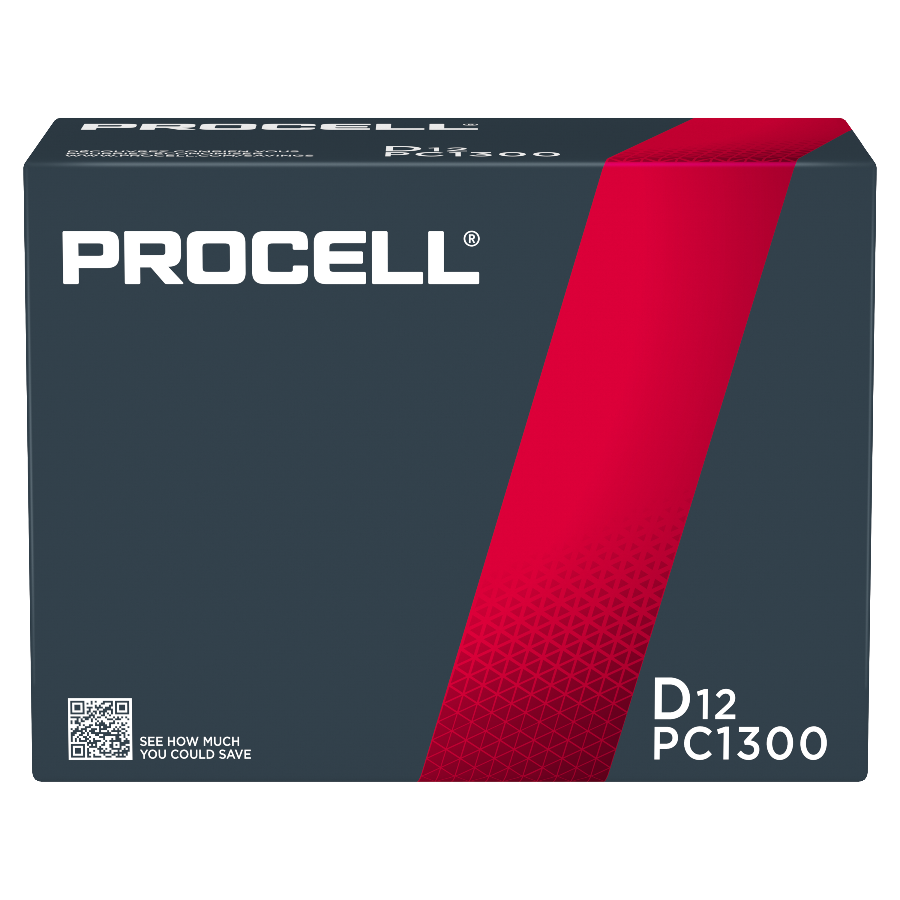 Procell Constant Alkaline Batteries D, 1.5V 6 / 12 CS