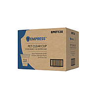 Empress PET Clear Cup 12 oz Squat 20 / 50 cs