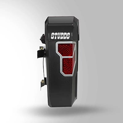 STUDDS SIDE BOX EXPLORER WITH UNIVERSAL FITMENT CLAMPS BLACK