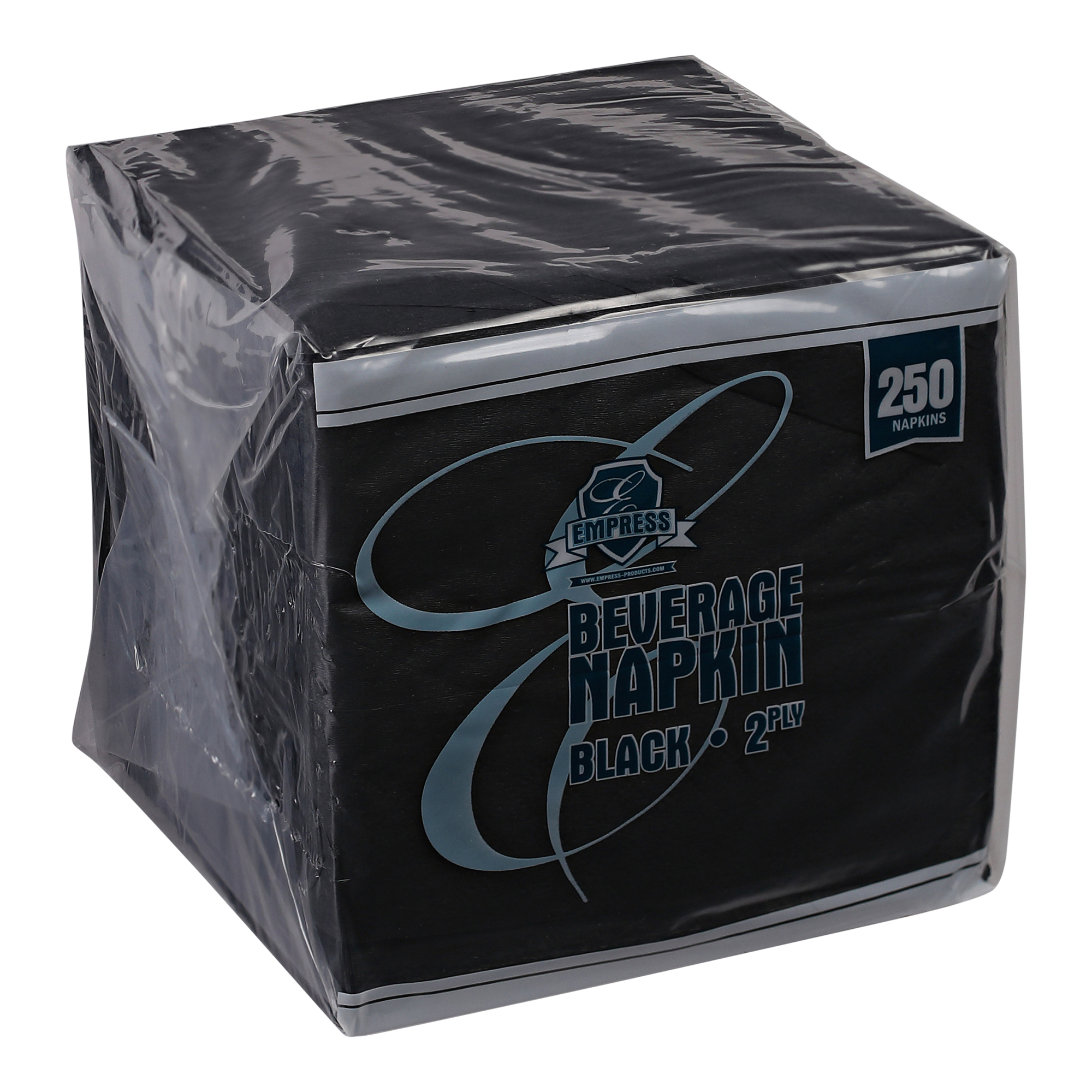 BEV NAPKINS 250 CASE 9X9 BLK