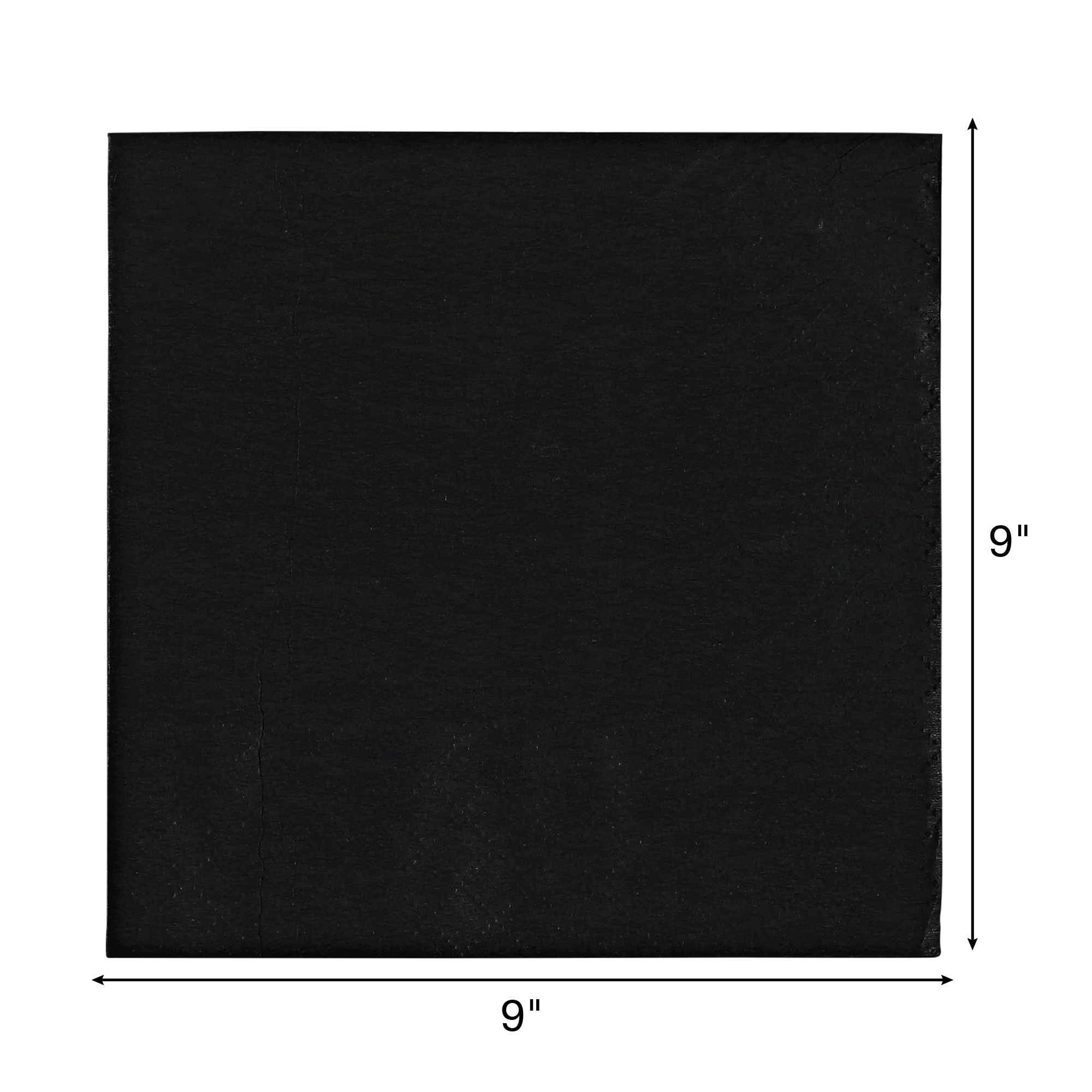 BEV NAPKINS 250 CASE 9X9 BLK