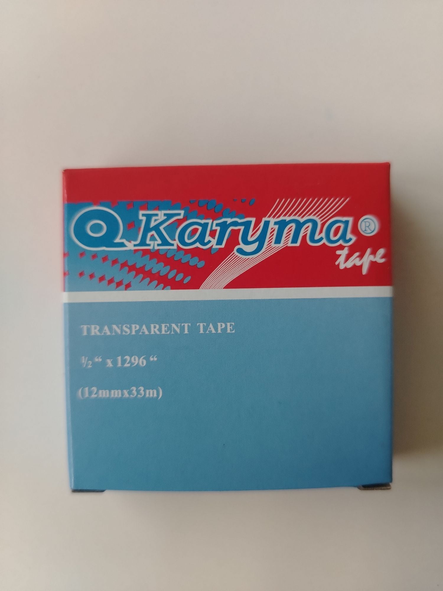 CINTA ADHESIVA TRANSP 12MMX33MM KARYMA