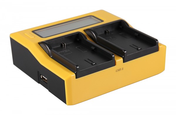 PATONA Dual LCD USB Charger for Canon LPE6 LP-E6