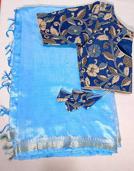 J393: Ready To Ship Beautiful Mangalagiri Handloom Saree With Stitched Blouse J393: Ready To Ship Beautiful Mangalagiri Handloom Saree With Stitched Blouse