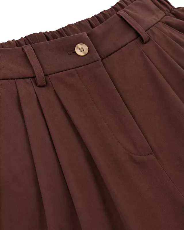 High-Waisted Wide-Leg Tailored Pants