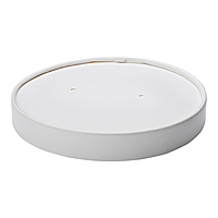 Paper Vented Lid White For 8 oz - 16 oz 500 / cs