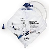 McKesson Urinary Drainage Bag – 2,000 mL, Anti-Reflux Valve, Sterile, Vinyl