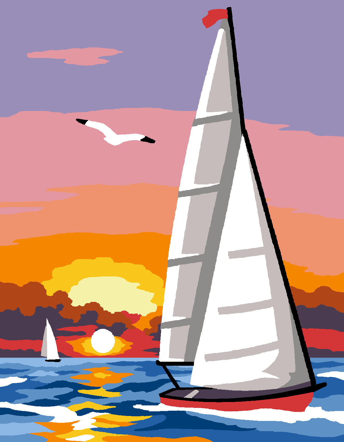 Kit Mezzopunto - Barca a Vela Boat Kit Mezzopunto - Barca a Vela Boat