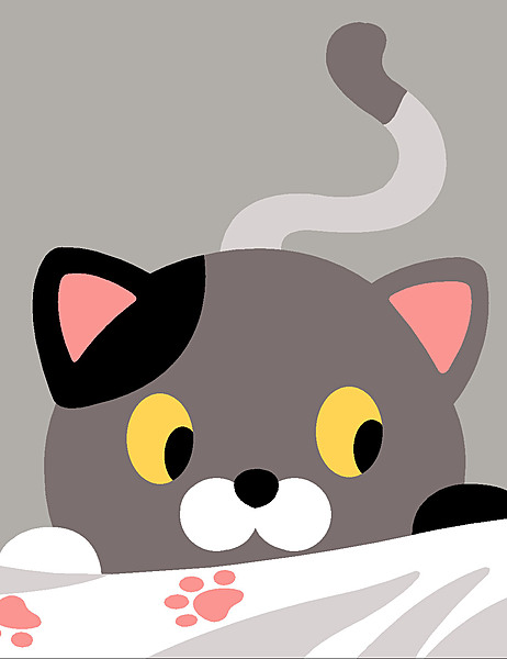 Kit Mezzopunto - Il Gatto e le sue impronte Kit Mezzopunto - Il Gatto e le sue impronte