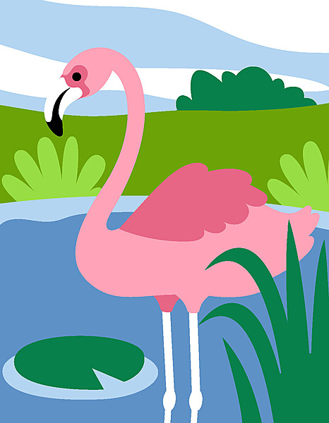 Kit Mezzopunto Fenicottero Flamant Rose